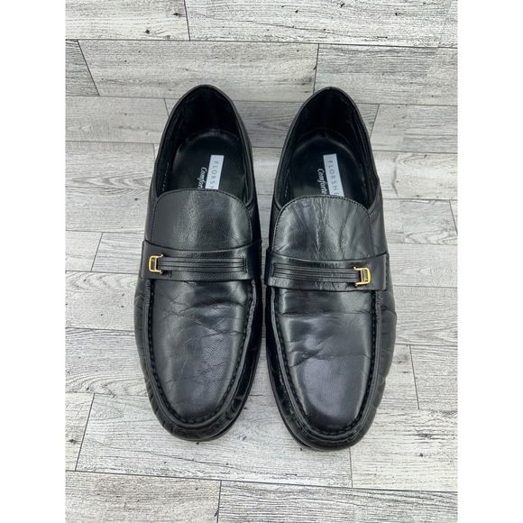Florsheim Comfortech Black Leather Loafer Shoes Men‎ Size 10 EEE main image 12